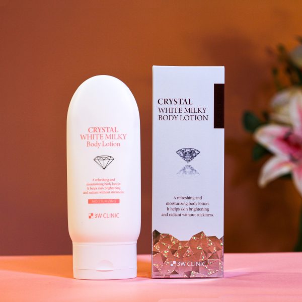 3w clinic crystal white milky body lotion - 150gm