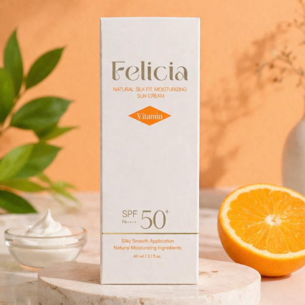 Felicia Natural Silk Fit Moisturizing Sun Cream(vitamin)